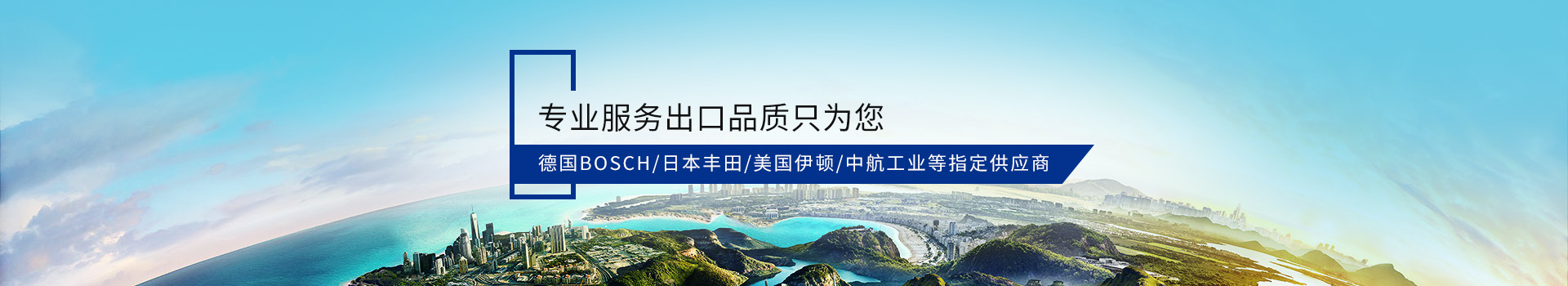 德國BOSCH/日本豐田/美國伊頓/中航工業等指定供應商 專業服務出口品質只為您！